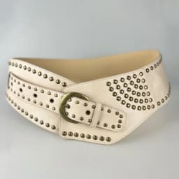 Y2K Harajuku High Street Personality Rivet Decoration Wide Belts For Women Vintage Punk Spice Girl Waistband Cinturones De Mujer