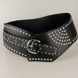 Y2K Harajuku High Street Personality Rivet Decoration Wide Belts For Women Vintage Punk Spice Girl Waistband Cinturones De Mujer