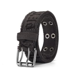 Fashion Retro Unisex Belts Double Pin Buckle Design Canvas Belts Men Belt Trend Casual Simple Men & Women Jeasn Belts