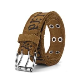 Fashion Retro Unisex Belts Double Pin Buckle Design Canvas Belts Men Belt Trend Casual Simple Men & Women Jeasn Belts