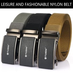 TUSHI Men's Belt Army Outdoor Hunting Tactical Multi Function Combat Survival High Quality Marine Corps Canvas For Nylon Belt