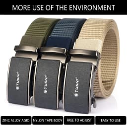 TUSHI Men's Belt Army Outdoor Hunting Tactical Multi Function Combat Survival High Quality Marine Corps Canvas For Nylon Belt