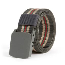 New Plastic Buckle Design Men Belts Fashion Stripe Weaving Nylon Men & Women Belts Youth Military Training Casual Belts