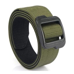 VATLTY Metal-Free Travel Belt for Men Plastic Buckle Tight Real Nylon Casual Belt Adjustable Work Belt Male No Metal Girdle