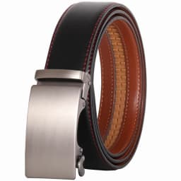 Plyesxale Brown Leather Belt Men 2026 Automatic Buckle Mens Belt For Jeans Vintage Style Mens Belts Luxury Ceinture Homme B9
