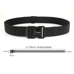 VATLTY 2023 Elastic Belt for Men Aluminum Alloy Quick Release Buckle Unisex Hiking Belt Military Tactical Belt Stretch Girdle