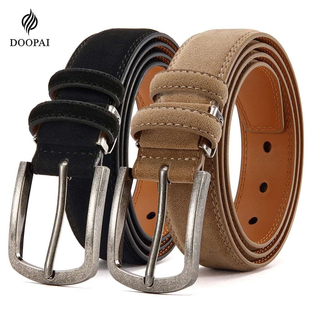 Men Belts High Quality PU Leather LONG Large Pin Buckle Metal Automatic Buckle Male Multi Style Belts Strap Male