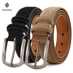 Men Belts High Quality PU Leather LONG Large Pin Buckle Metal Automatic Buckle Male Multi Style Belts Strap Male
