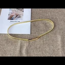 Elegant Metal Elastic Women Belts Gold Silver Rhinestone Thin Dress Waist Belts Ladies Female Waistbands Straps