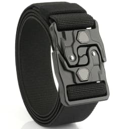 New Original Quick Release Men Belts 125cm Elastic Tactical Belt Metal Buckle Outdoor Breathable Stretch Waist Belt For Drilled