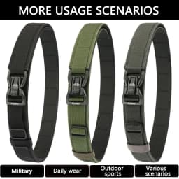 TUSHI New Military Belt for Men Sturdy Nylon Metal Automatic Buckle Police Duty Belt Tactical Outdoor Girdle IPSC Accessories