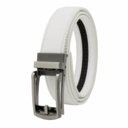 Leather Men's Women's 3.1cm Click Belt with High Quality Alloy Automatic Buckle Unisex Classic Business Belts for Jeans