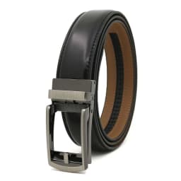 Leather Men's Women's 3.1cm Click Belt with High Quality Alloy Automatic Buckle Unisex Classic Business Belts for Jeans