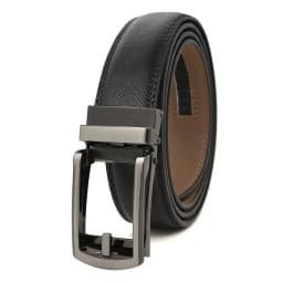 Leather Men's Women's 3.1cm Click Belt with High Quality Alloy Automatic Buckle Unisex Classic Business Belts for Jeans