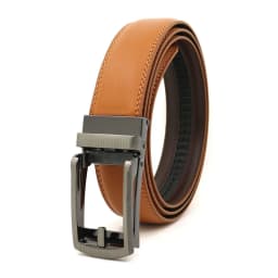 Leather Men's Women's 3.1cm Click Belt with High Quality Alloy Automatic Buckle Unisex Classic Business Belts for Jeans