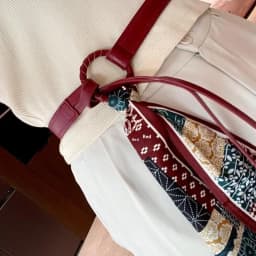 Y2k Punk Girls Scarf Waist Belt Retro Pu Leather Women's Belt Bohemian Style Silk Scarf Waist Rope Trendy Jeans Dress Decorative