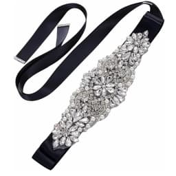 JLZXSY Handmade Pearl Rhinestone Belt Bridesmaid Bridal Sash Belts for Wedding Dresses Designer Crystal Belts