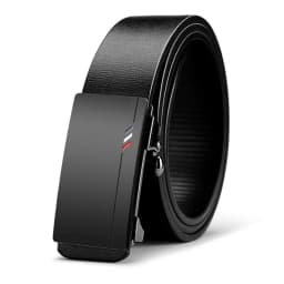Men's Fashion Belt With Toothless Automatic Buckle Suitable For Business SuitPants Gifts For Man High Quality Casual Belt