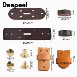 1/2Pcs 38mm Men's Belt Buckle Belts Head Connect Loop Leathers Pin Buckles Solid Brass Rivet Clasp DIY Leather Craft Accessories