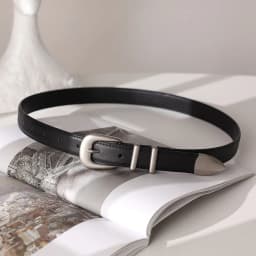 Maikun New Vintage Ladies Leather Belt Simple All-Match Silver Buckle Decorative Belt For Women