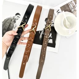 Maikun Genuine Leather Thin Belt For Women Suit Fashion Versatile Dress Sub Waist Chain Waist Trendy Small Belt