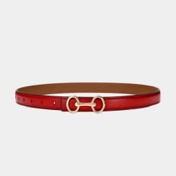 2.4cm Belts for Women Girls Fashion Waist Belt Cowhide Leather Simple 8 Metal Pin Buckle Belt Leisure Dress Jeans Waistband