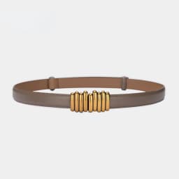 2.4cm Luxury Genuine Leather Women Belt Designer Women Dress Cowhide Knot Belt Gold Alloy Buckle Waistband Jeans Female Gift