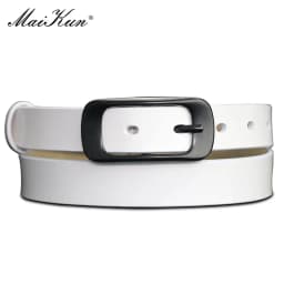 Maikun Belts for Women Belt Genuine Leather Belt Female Waistband for Jeans Dresses Pants