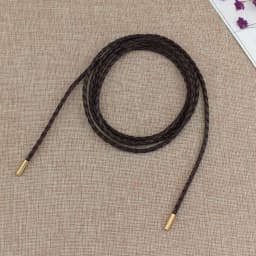 New Round Leather Rope Thin Belt Women Fashion Decorative Knotted Waist Rope Simple Self-Tie Skirt Coat Waist Belts Strap