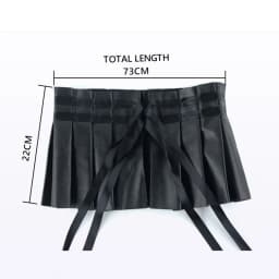 Pleated Dress Bandage Wide Belts for Women Faux Leather Elastic Waistband Elegant Lotus Leaf High Waist Belt Girdle Female