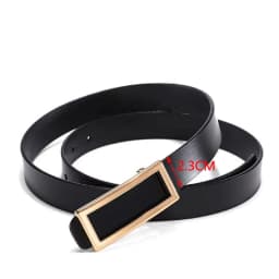 COOLERFIRE New Designer Gold Buckle Belt Waist Female Skinny Thin Genuine Leather Belts For Women Dress Belt LB016