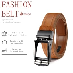 Men's Leather Belts Fashion Automatic Buckle PU Male Belts Luxury Business Designer Black Brown 115 125 135cm