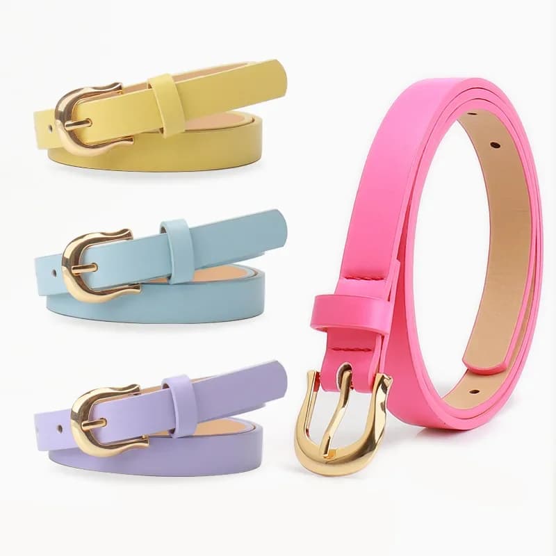 1.8x103cm New Women's Belt Fashion Casual Simple Needle Buckle Belt Jeans Dress Skinny Waistband