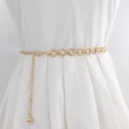 Metal Balls Pendants Waist Chain Women Long Thin Belt Gold Sliver Adjustable Female Tassel Belts Elegant Ladies Dress Waistband