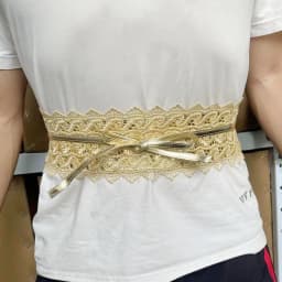 Women Bow Lace Belt Corset Wide Belts Wedding Dress Skirt Decorative Belt