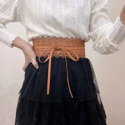 Women Bow Lace Belt Corset Wide Belts Wedding Dress Skirt Decorative Belt