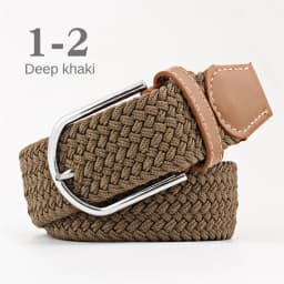 New Unisex Men's Belt Casual Woven Elastic Belt Outdoor Sports Canvas Belt Climbing Work Belt Jeans Suit Pants Belts for Women