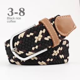 New Unisex Men's Belt Casual Woven Elastic Belt Outdoor Sports Canvas Belt Climbing Work Belt Jeans Suit Pants Belts for Women