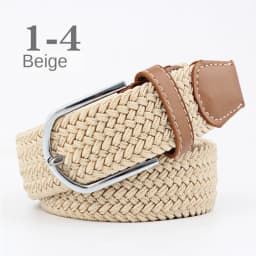 New Unisex Men's Belt Casual Woven Elastic Belt Outdoor Sports Canvas Belt Climbing Work Belt Jeans Suit Pants Belts for Women
