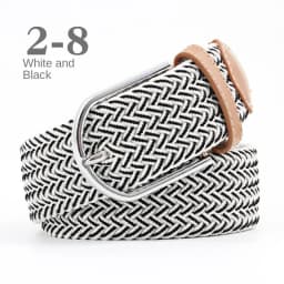 New Unisex Men's Belt Casual Woven Elastic Belt Outdoor Sports Canvas Belt Climbing Work Belt Jeans Suit Pants Belts for Women