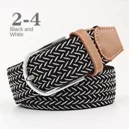 New Unisex Men's Belt Casual Woven Elastic Belt Outdoor Sports Canvas Belt Climbing Work Belt Jeans Suit Pants Belts for Women