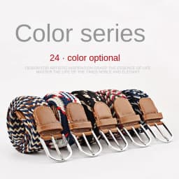 New Unisex Men's Belt Casual Woven Elastic Belt Outdoor Sports Canvas Belt Climbing Work Belt Jeans Suit Pants Belts for Women