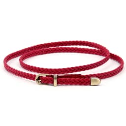 Leather Braided Thin Belt For Woman Dress Shirt Decorative Girdles Strap Fashion Pin Buckle Female Waistband Ladies Waist Rope
