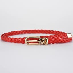 0.8x110cm Women Thin Skinny Belt Vintage Female Ladies Dress Pin Buckle Waistband Weave Waist Band Braided Belt