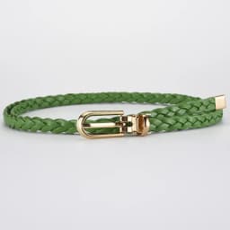 0.8x110cm Women Thin Skinny Belt Vintage Female Ladies Dress Pin Buckle Waistband Weave Waist Band Braided Belt