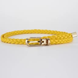 0.8x110cm Women Thin Skinny Belt Vintage Female Ladies Dress Pin Buckle Waistband Weave Waist Band Braided Belt