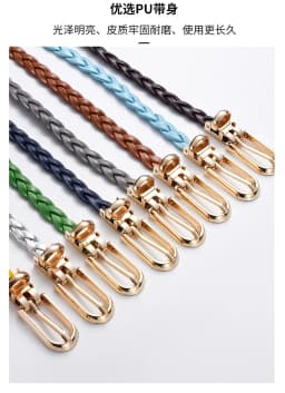 0.8x110cm Women Thin Skinny Belt Vintage Female Ladies Dress Pin Buckle Waistband Weave Waist Band Braided Belt