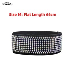 Afashion Women's Latin Dance Skirt Belt Dress Modern Dance Accessory with Diamond Modern Dance Waist Seal Dance Jewelry