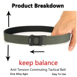 TUSHI New Hard Tactical Belt Metal Buckle Adjustable Military Belt Rigid Heavy Duty Sturdy Ratchet Nylon Belt IPSC Accessories