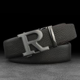 Luxury designer belts men R letter Automatic Buckle high quality grain leather fashion young men brand cintos masculinosZ276